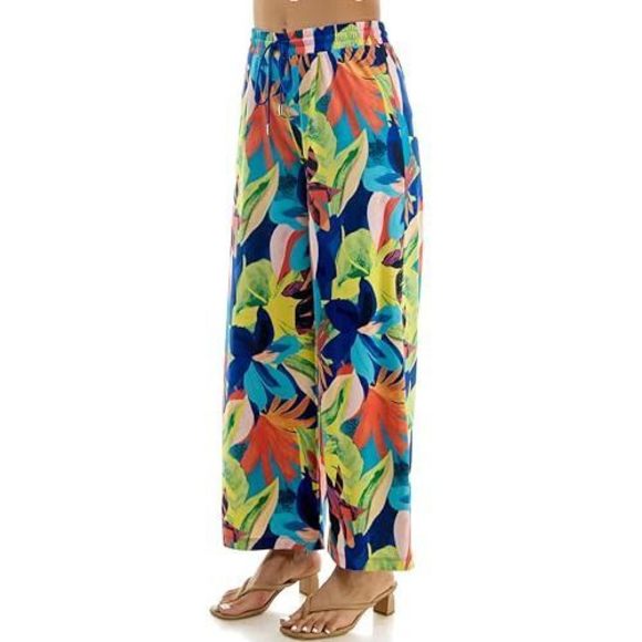 Women\'s Wide Leg Pull On Dty Knit Pant With Elastic Waist And Self Adjustable🌟